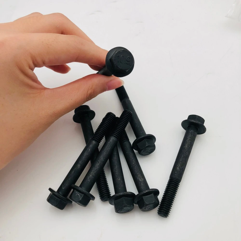 High Strength Black Oxide Flange Bolts